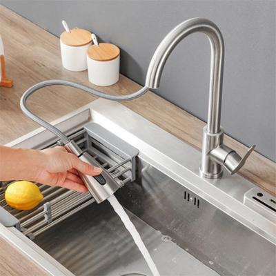 mitigeur-cuisine-cleanmixtap-chromé