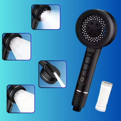 pommeau de douche anti calcaire-cleanshowerhead-pommeau noir
