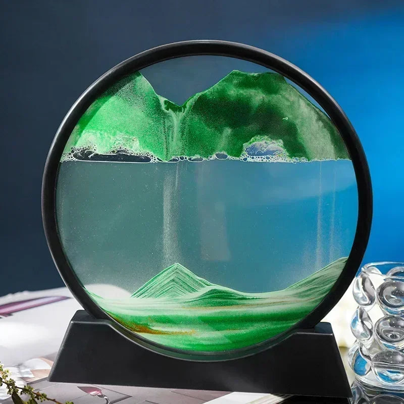 tableau-de-sable-vert-coulant