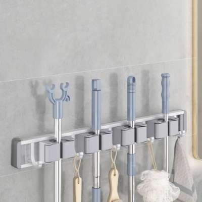 porte-balai-mural-cleanspace+-quatuor-argent