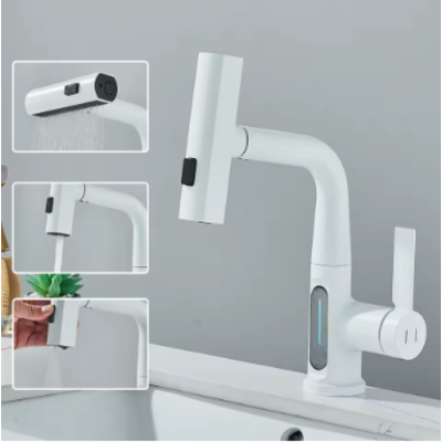 robinet-cascade-digital-cleandigitap-blanc