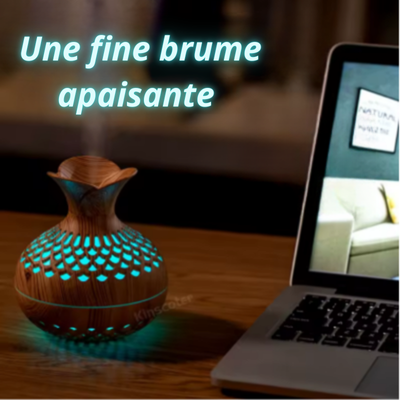 Diffuseur de parfum Humidificateur d'air Huiles essentielles Aromathérapie Atomiseur domestique Diffuseur hydratant, USB