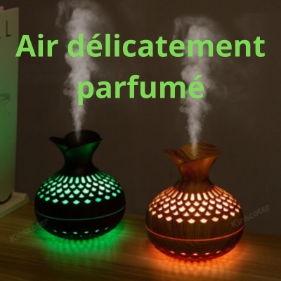 Diffuseur de parfum Humidificateur d'air Huiles essentielles Aromathérapie Atomiseur domestique Diffuseur hydratant, USB