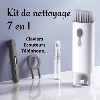 Kit de nettoyage 7 en 1 clavier airpods écouteurs bluetooth pc portable telephone