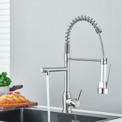 mitigeur à douchette-cleanshowertap-nickel brossé